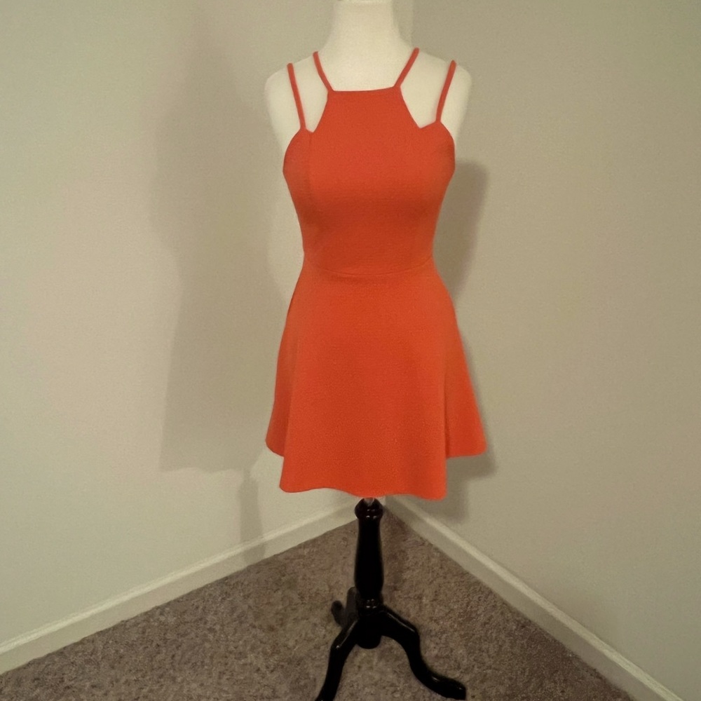 Coral colored dress by Material Girl. Very cute and only worn twice.